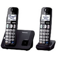 Panasonic  2 Handset Expandable Cordless Phone w/Large Keypad and Key Detector